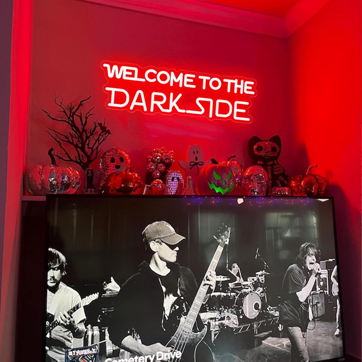 Welcome to the Dark Side Neon  - Lighting Decor Bedroom 리뷰 및 가격