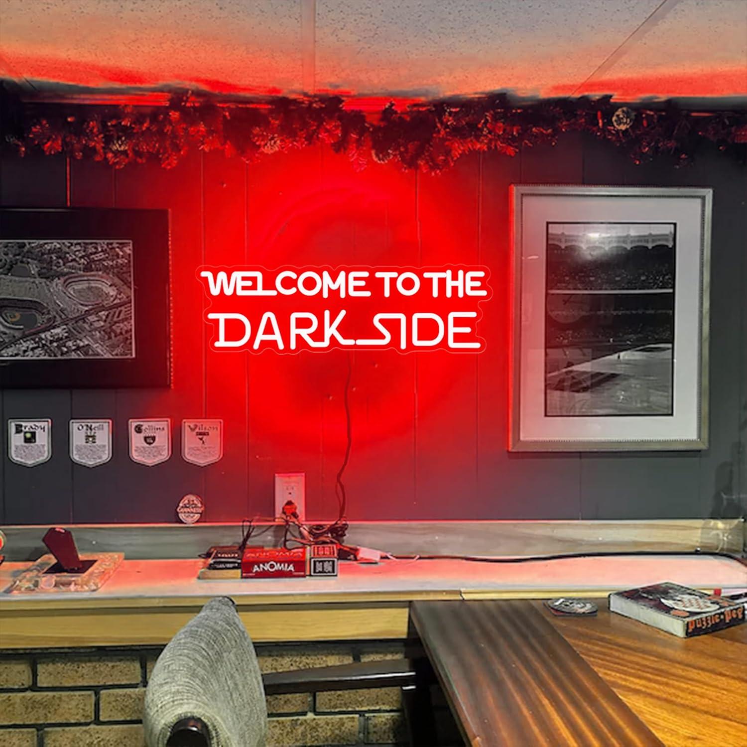 Welcome to the Dark Side Neon  - Lighting Decor Bedroom 리뷰 및 가격