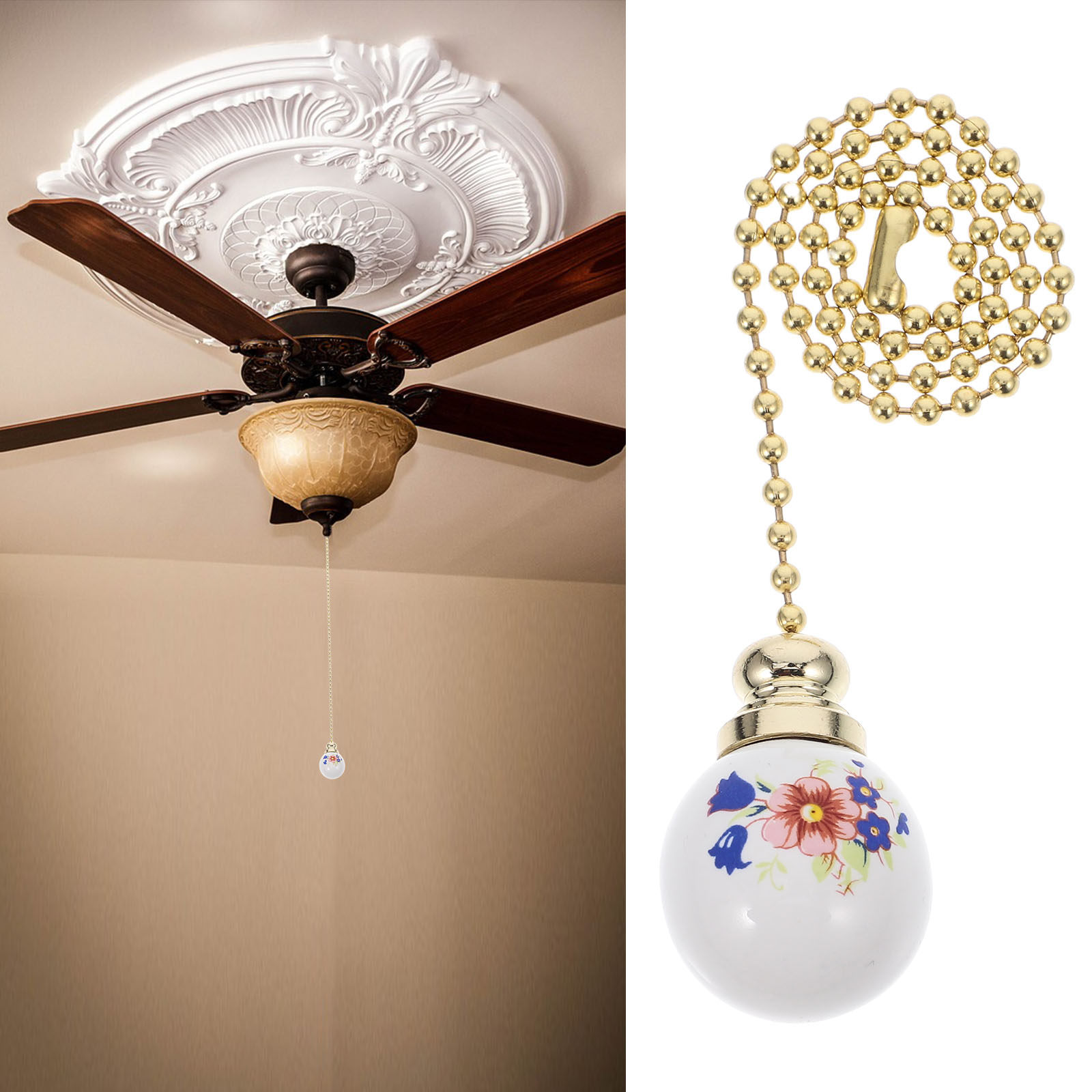 Vintage Style Pull Chain Ceili - Decor Lighting Fixtures 리뷰 및 가격
