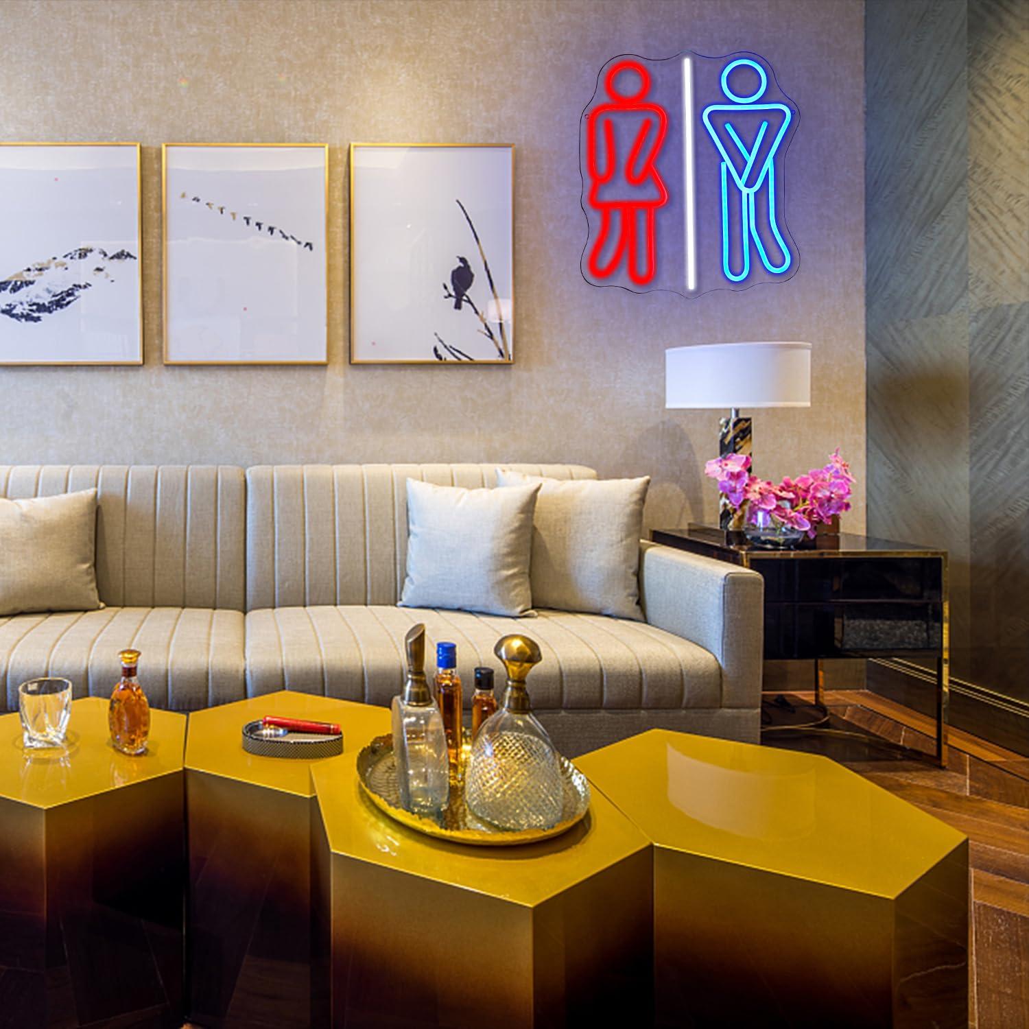 Restroom Neon Signs Toilets US - Lighting Decor Bedroom 리뷰 및 가격