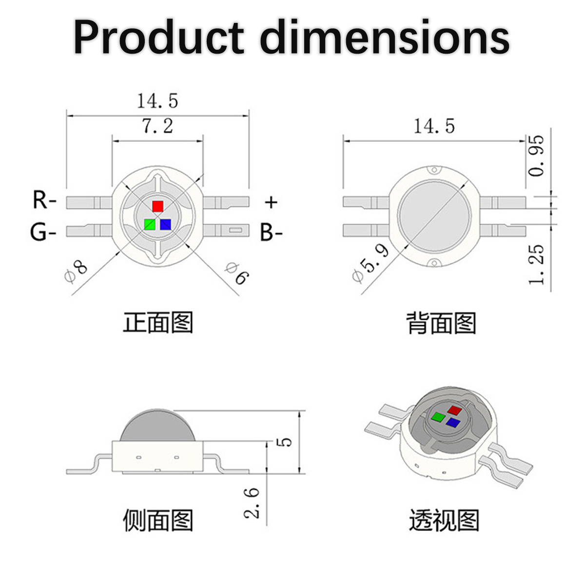 1W-3W High-Power 4-Pin RGB SMD - Decor Lighting Solution 리뷰 및 가격