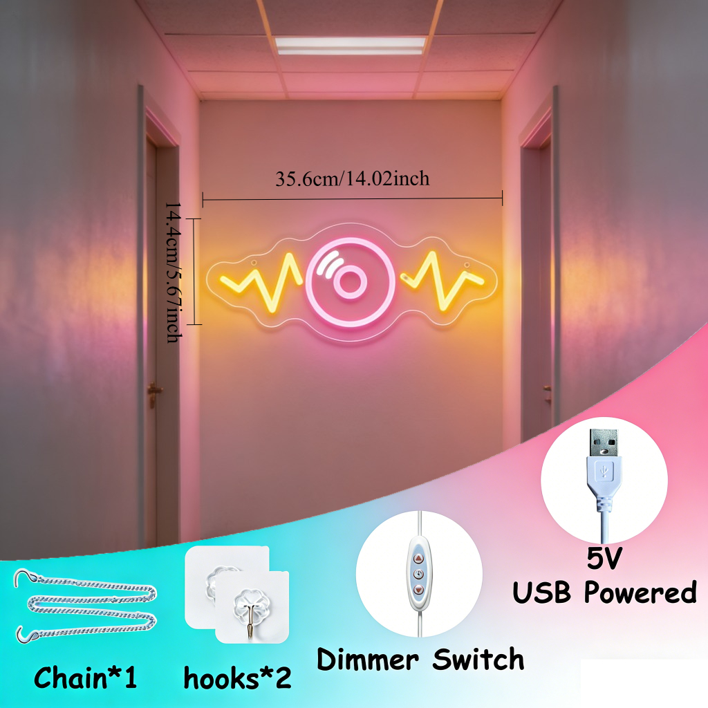 Sound Wave LED Neon Sign for B - Outdoor Lighting Decor Wow 리뷰 및 가격