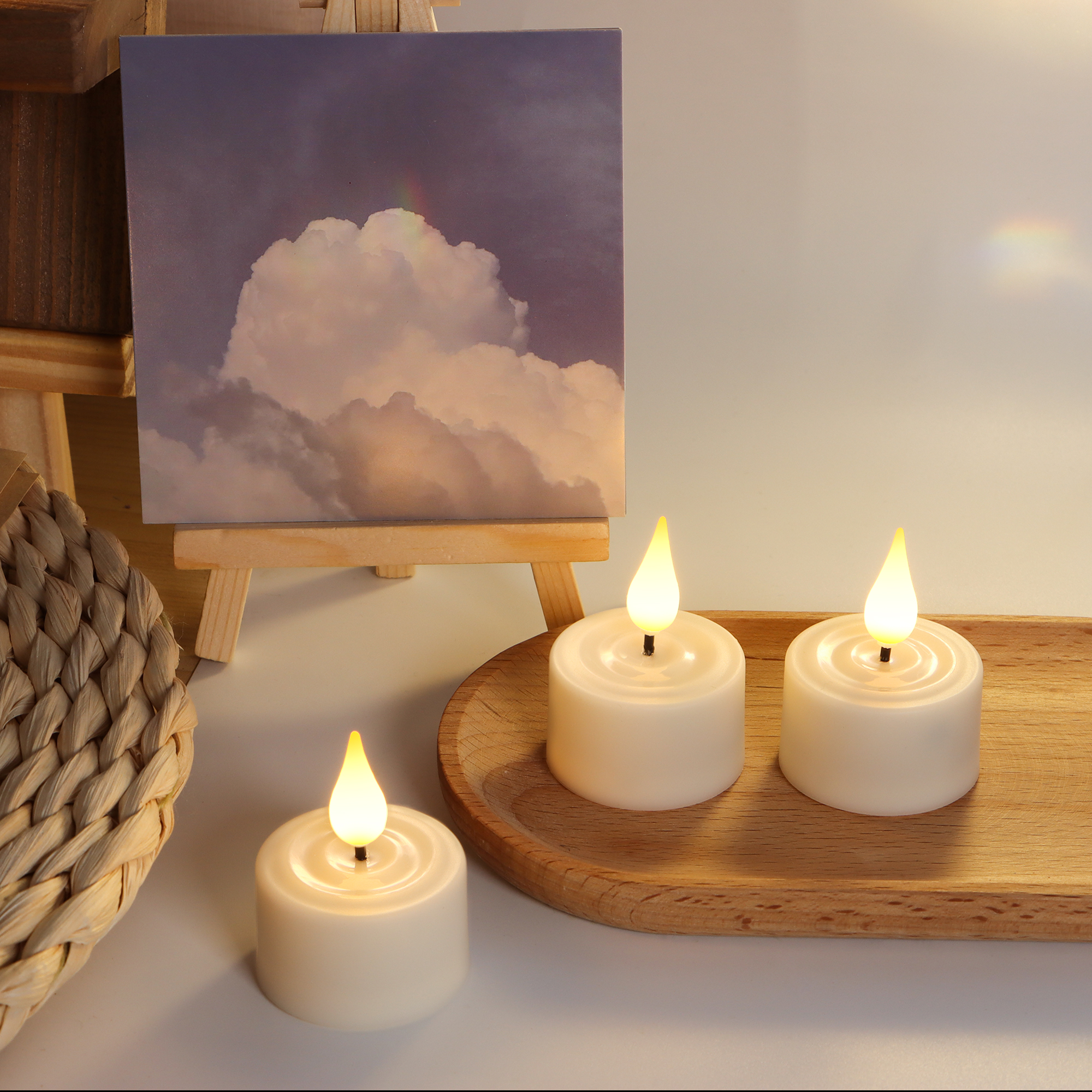 LED Candle Light Rechargeable  - Lighting Decor For Living Room 리뷰 및 가격