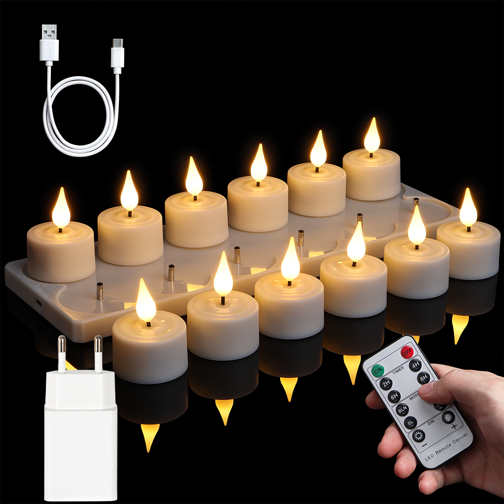 LED Candle Light Rechargeable  - Lighting Decor For Living Room 리뷰 및 가격