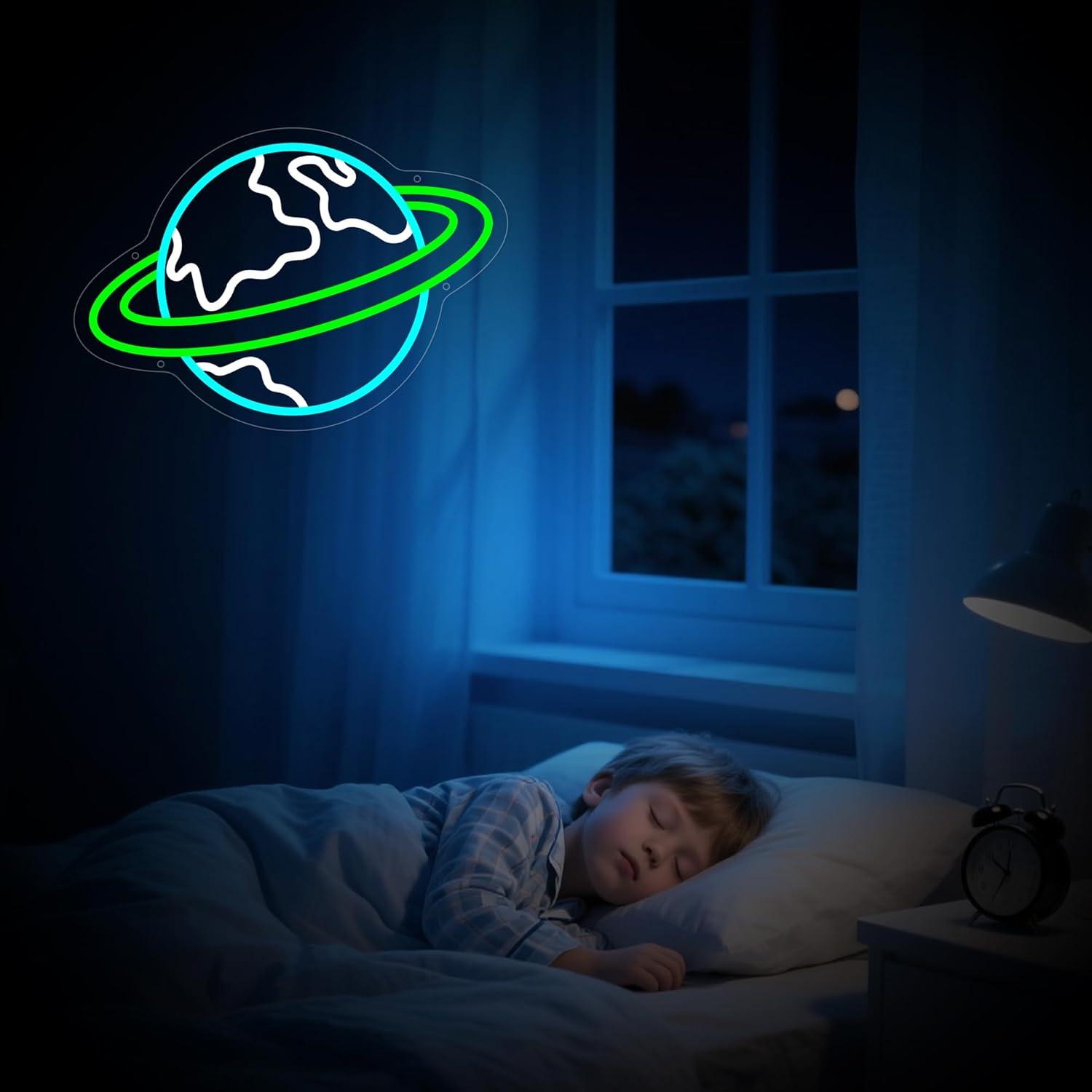 Earth Neon Sign Planet Dimmabl - Lighting Decor For Living Room 리뷰 및 가격