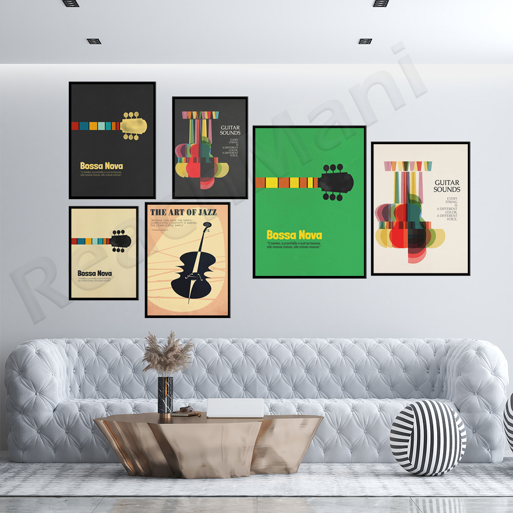Bossa Nova Poster, Jazz Print, - Nova Decor & Lighting Julestjerne 리뷰 및 가격