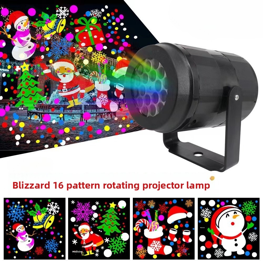 Rotating Christmas Snowflake P - Lighting Effect Home Decor 리뷰 및 가격