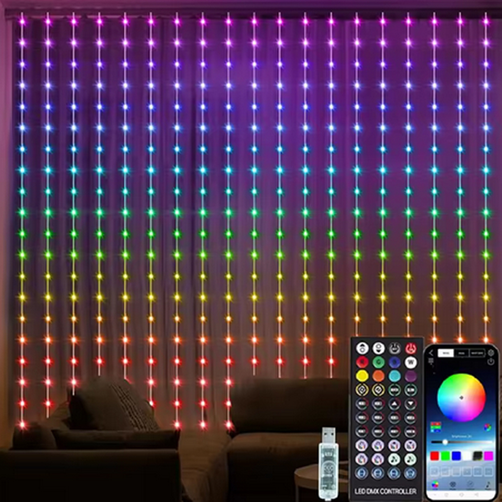 3M RGB Smart LED Curtain Light - Lighting Decor Bedroom 리뷰 및 가격