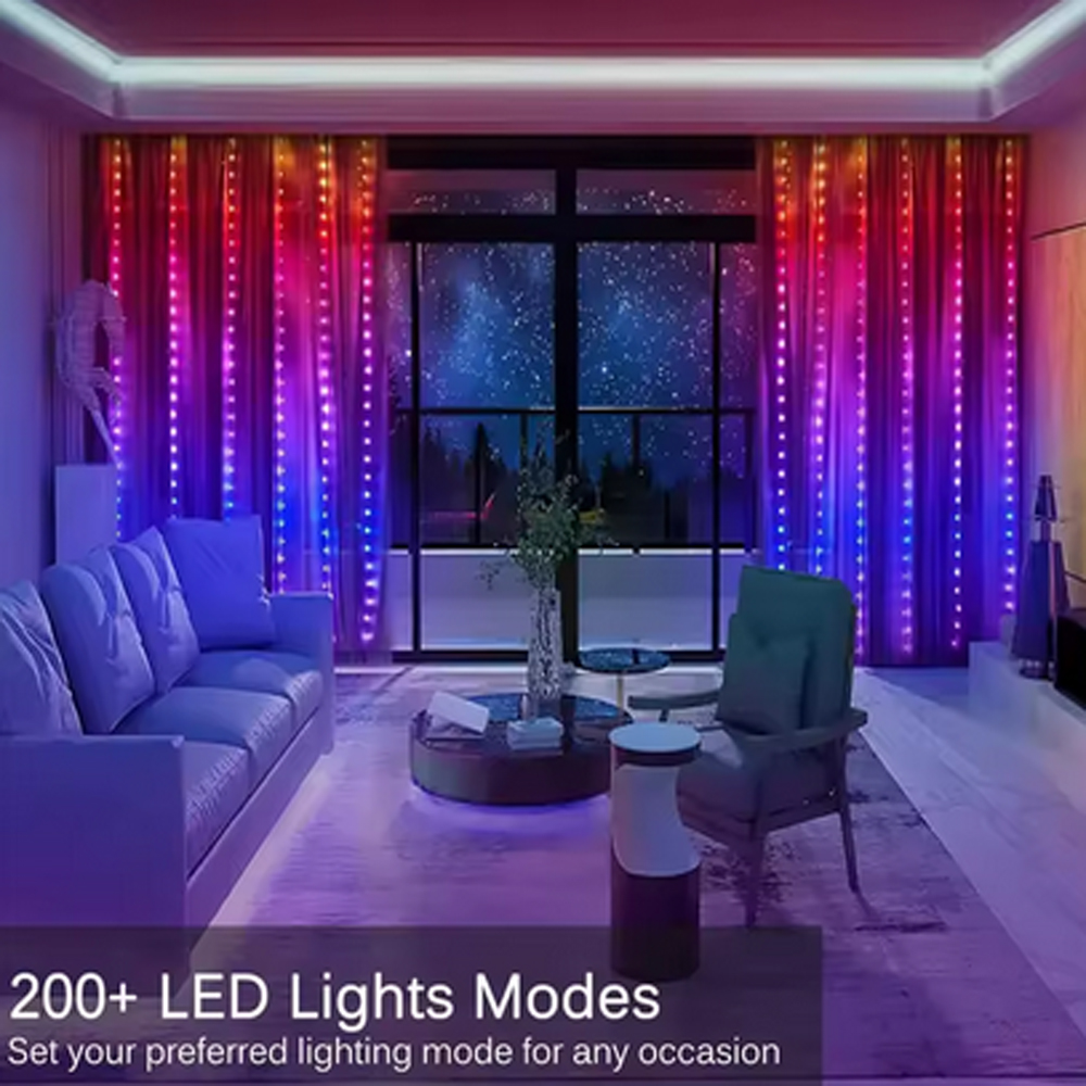 3M RGB Smart LED Curtain Light - Lighting Decor Bedroom 리뷰 및 가격