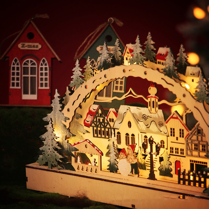 Wooden Christmas LED Bridge La - Lighting Decor Woodbridge 리뷰 및 가격