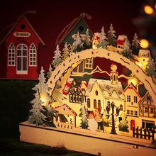 Wooden Christmas LED Bridge La - Lighting Decor Woodbridge 리뷰 및 가격