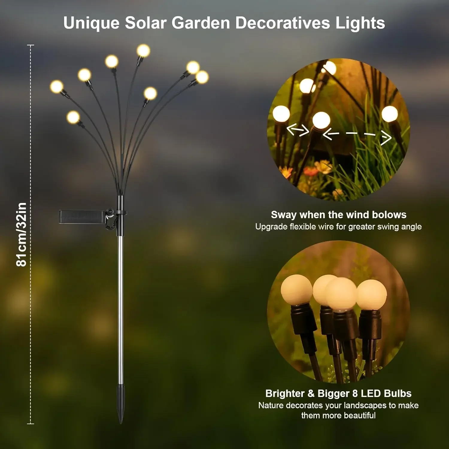 Solar Garden Lights 12 Pack 96 - Unique Lighting Decor 리뷰 및 가격