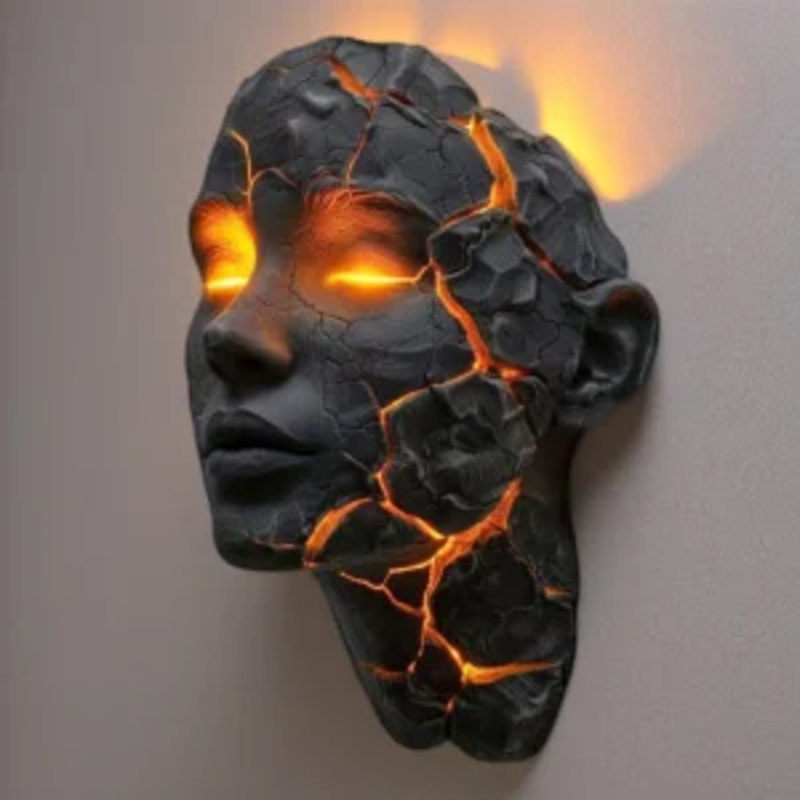 Creative Resin Wall Light Crac - Decor Lighting Fixtures 리뷰 및 가격