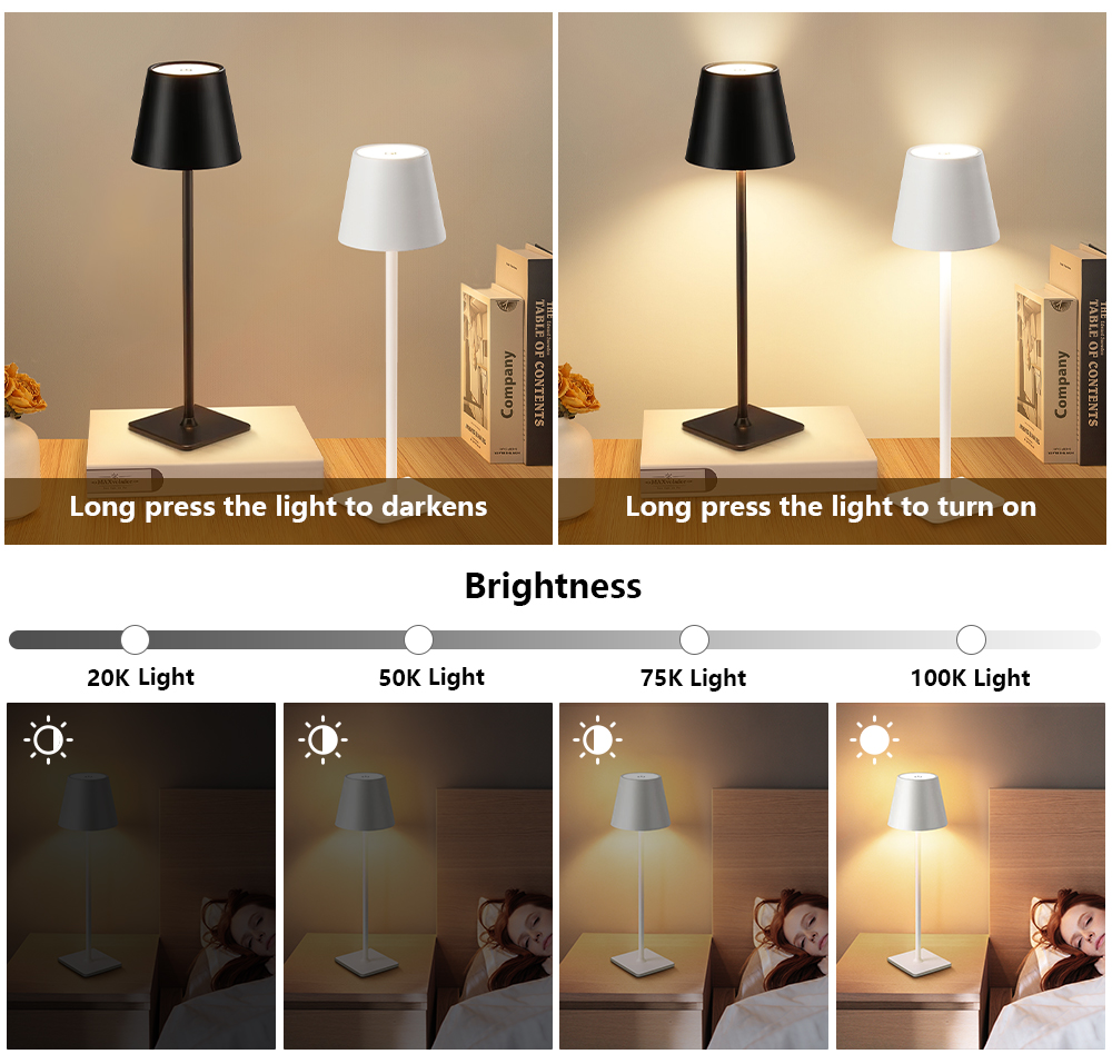 LED Rechargeable Desk Light Wi - Lighting Decor Bedroom 리뷰 및 가격